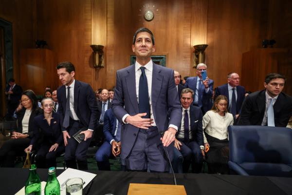 Kevin Warsh, US President Donald Trump's nominee to be next chair of the Federal Reserve, at the end of a Senate Banking Committee confirmation hearing on Capitol Hill in Washington on Tuesday   Reuters-Yonhap